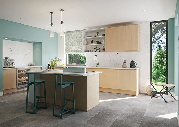 Maui, Slate - Twist&Fit Roman Blind - Image 6